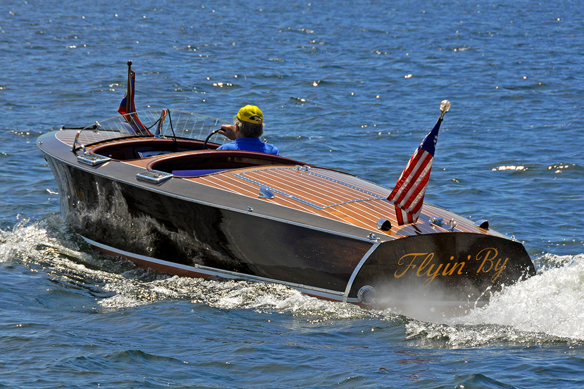 1938 Chris Craft Runabout Flyin By