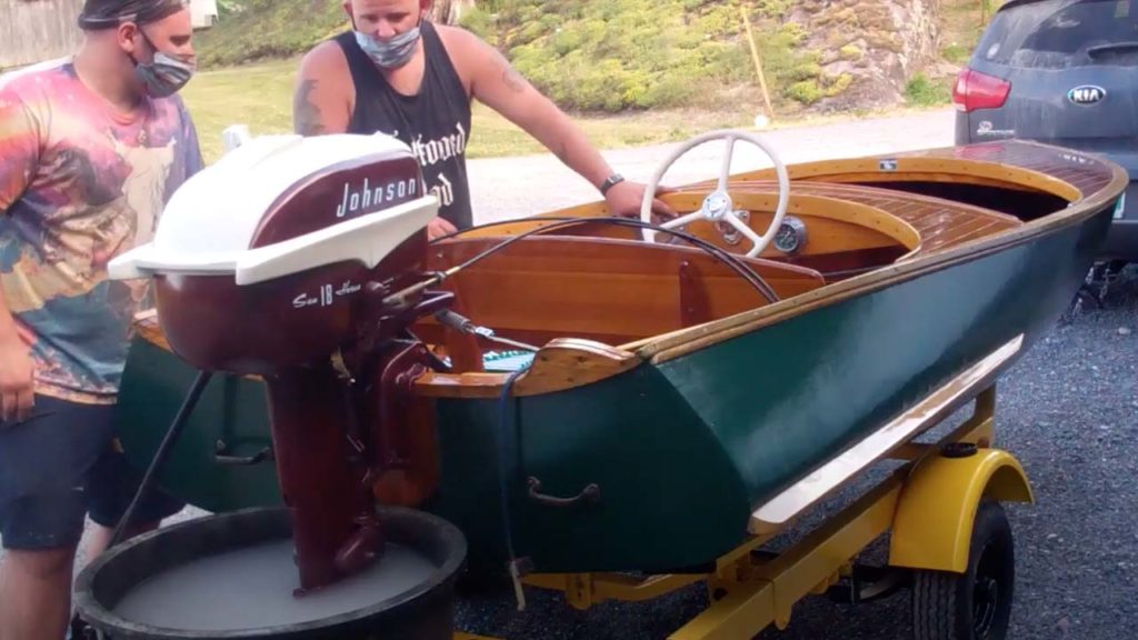 1953 Penn Yan Swift CZT Engine Test Snake Mountain Boatworks